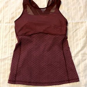 Lululemon Purple/Pink Criss Cross Back Tank top women’s Size small.